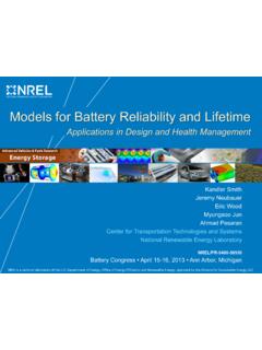 Models for Battery Reliability and Lifetime