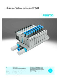VTUG-S valve manifold assembly Solenoid valves VUVG/ TOC …