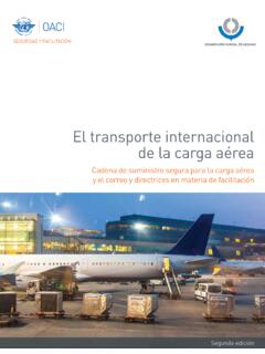 El transporte internacional de la carga a&#233;rea - ICAO