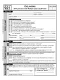 OTC Form 921 Application for Homestead Exemption