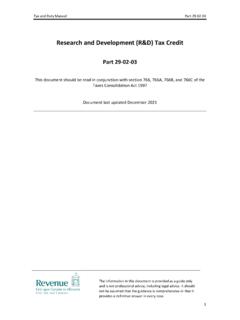 Research and Development (R&amp;D) Tax Credit - Revenue