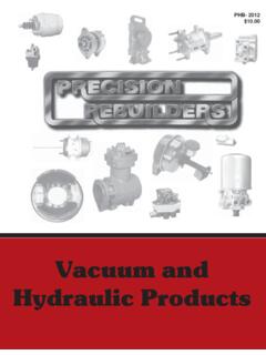 Vacuum and Hydraulic Products - Precision …