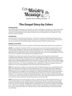 The Gospel Story by Colors - CTA