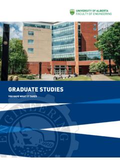 GRADUATE STUDIES - University of Alberta