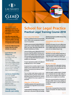 School for Legal Practice