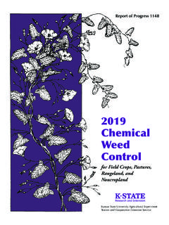 2019 Chemical Weed Control - bookstore.ksre.ksu.edu