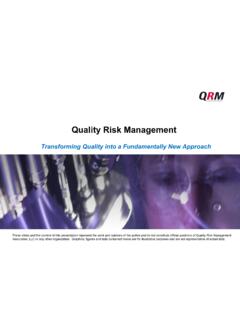 Quality Risk Management Presentation