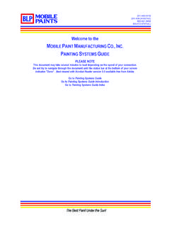 Welcome to the MOBILE PAINT MANUFACTURING …