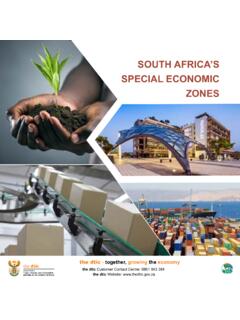 SOUTH AFRICA’S SPECIAL ECONOMIC ZONES