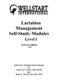 Self Study Module - Wellstart International