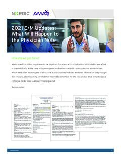 2021 E/M Updates: What will happen to the Physician Note
