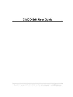 CIMCO Edit V8 User Guide