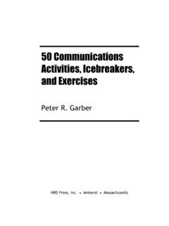 50 Communications Activities