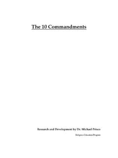 The 10 Commandments - Holy Spirit Catholic Community ...