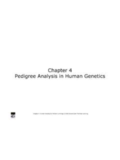 Chapter 4 Pedigree Analysis in Human ... - Brandeis University