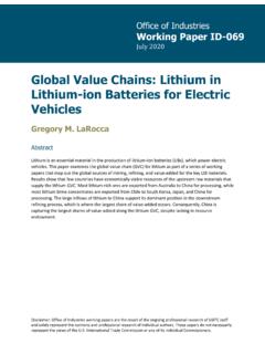 Global Value Chains: Lithium in Lithium-ion Batteries for ...