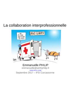 La collaboration interprofessionnelle - CH Carcassonne