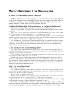 Multiculturalism’s Five Dimensions - Learner