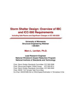 Storm Shelter Design: Overview of IBC and ICC-500 …