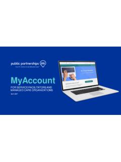 MyAccount - Public Partnerships