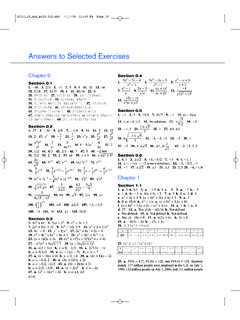 Answers to Selected Exercises - UTEP