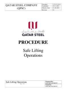 PROCEDURE - Qatar Steel