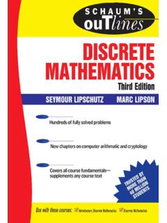 Schaum's Outline of Discrete Mathematics, Third Edition ...