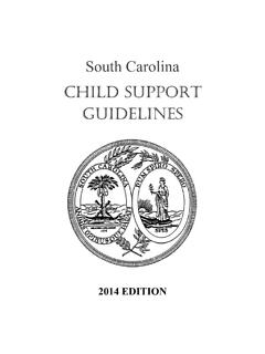 2014 Child Support Guidelines Booklet - South Carolina