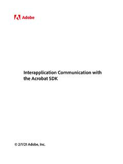 Interapplication Communication with the Acrobat SDK