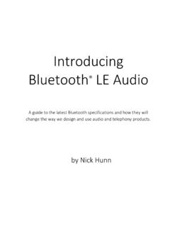 Introducing Bluetooth LE Audio