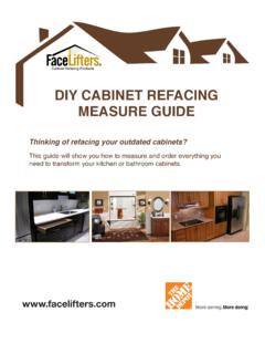 DIY CABINET REFACING MEASURE GUIDE - The Home Depot