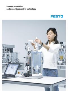 Process automation and closed-loop ... - festo …