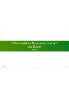 VPN-Cubed 2.x Datacenter Connect Lite Edition