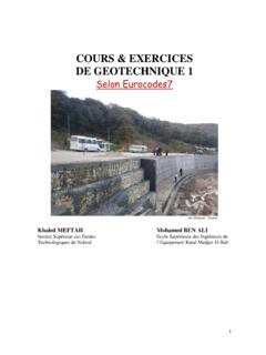 COURS &amp; EXERCICES DE GEOTECHNIQUE 1 - UVT