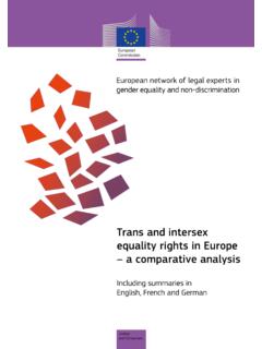 Trans and intersex equality rights in Europe - European …