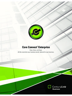 Core Connect Enterprise - CenturyLink