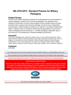 MIL-STD-2073 - Standard Practice for Military Packaging