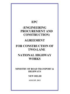 EPC (ENGINEERING PROCUREMENT AND CONSTRUCTION) …