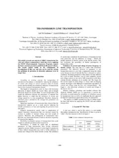 TRANSMISSION LINE TRANSPOSITION - EMO