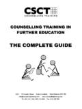 THE COMPLETE GUIDE - Counselling Training