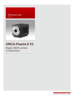 ORCA-Flash4.0 V3 Digital CMOS camera C13440-20CU …