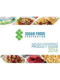 NATIONAL FOODSERVICE PRODUCT GUIDE 2016