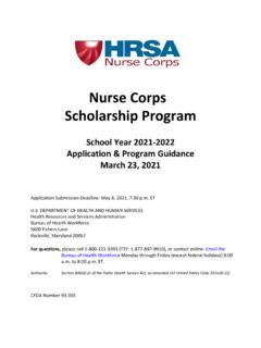 Nurse Corps Scholarship Program - Health Resources and ...
