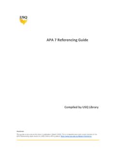 APA 7 Referencing Guide