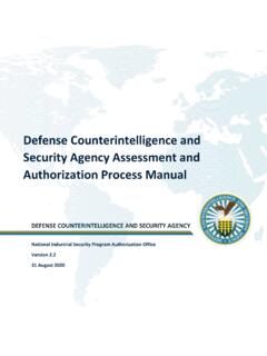 Defense Counterintelligence and Security Agency …