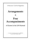 Arrangements Free Accompaniments - Resources …