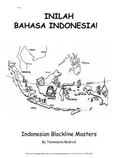 1 of 9 INILAH BAHASA INDONESIA! - Languages …