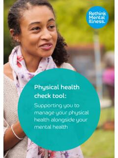 My physical health. - Rethink Mental Illness