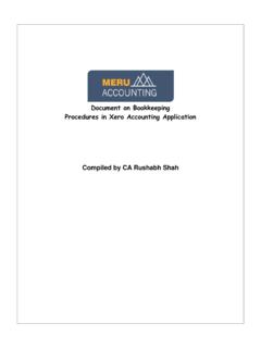 Document on Bookkeeping Procedures in Xero Accounting ...