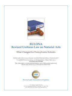 RULONA Revised Uniform Law on Notarial Acts